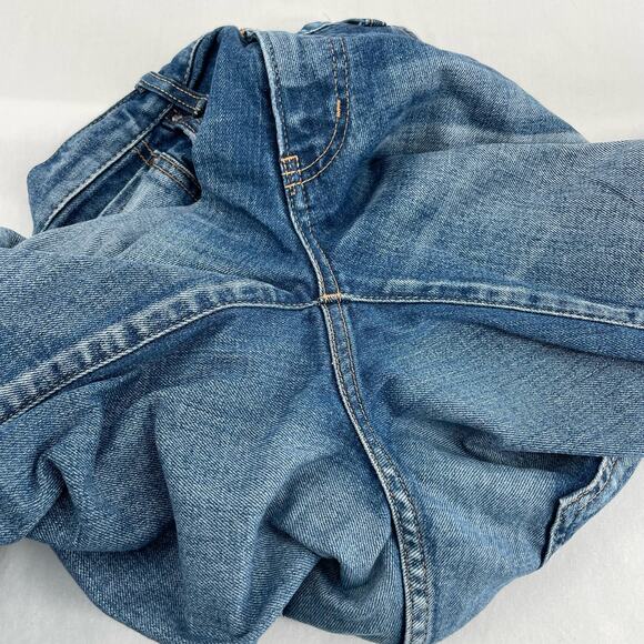 Moussy Vintage Lancaster Skinny Blue Jeans Distressed Splattered Embroidered 29 - Picture 7 of 15